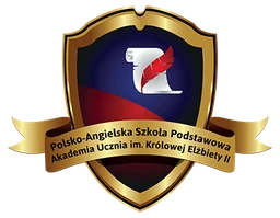 Логотип школы POLSKO - ANGIELSKA SZKOŁA PODSTAWOWA AKADEMIA UCZNIA IM. KRÓLOWEJ ELŻBIETY II
