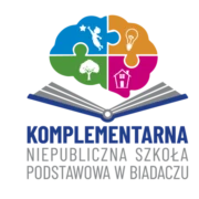 Логотип школы KOMPLEMENTARNA NIEPUBLICZNA SZKOŁA PODSTAWOWA W BIADACZU