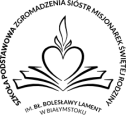 Logo szkoły SZKOŁA PODSTAWOWA ZGROMADZENIA SIÓSTR MISJONAREK ŚWIĘTEJ RODZINY IM. BŁOGOSŁAWIONEJ BOLESŁAWY LAMENT W BIAŁYMSTOKU