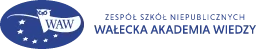 Логотип школы Szkoła Podstawowa Specjalna Wałecka Akademia Wiedzy w Wałczu z Oddziałami Zorganizowanymi w Ośrodku Rehabilitacyjno-Readaptacyjnym "Czcibór"