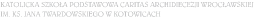 Katolicka Szkoła Podstawowa Caritas Archidiecezji Wrocławskiej w Kotowicach im. ks. Jana Twardowskiego school logo