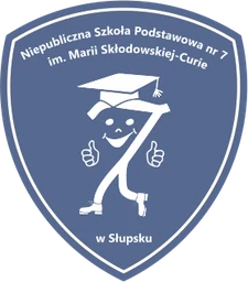 Логотип школы NIEPUBLICZNA SZKOŁA PODSTAWOWA NR 7 IM. MARII SKŁODOWSKIEJ-CURIE W SŁUPSKU