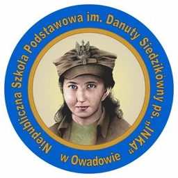 Logo szkoły NIEPUBLICZNA SZKOŁA PODSTAWOWA W OWADOWIE IM. DANUTY SIEDZIKÓWNY PS. "INKA"